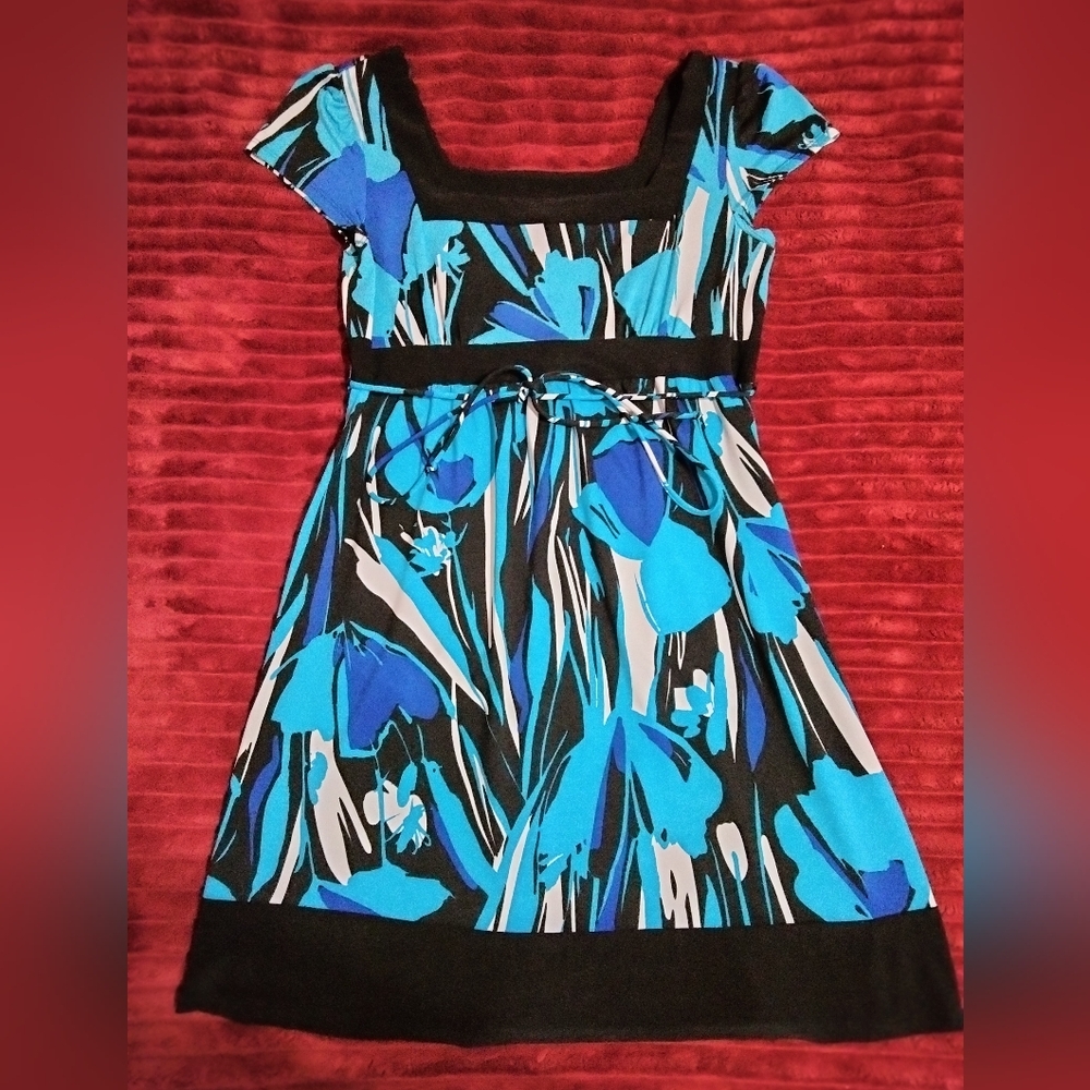 Wrapper Soft Silky Flare Dress with Waist Tie